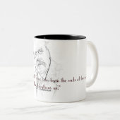 G.K. Chesterton auf Ruhe Zweifarbige Tasse (VorderseiteRechts)