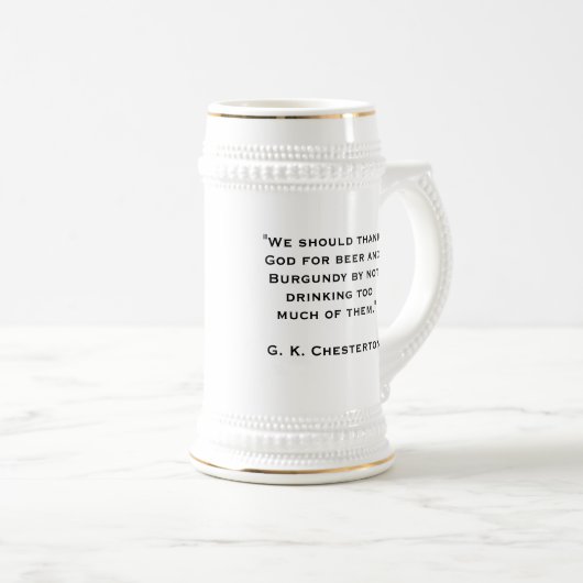 G.K. Chesterton Bierglas (VorderseiteRechts)