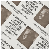 G.K. Chesterton Bildungs-tödliche Gefahr ernsthaft Stoff (Nahaufnahme)