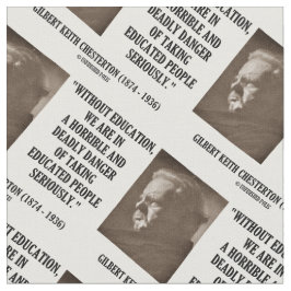 G.K. Chesterton Bildungs-tödliche Gefahr ernsthaft Stoff