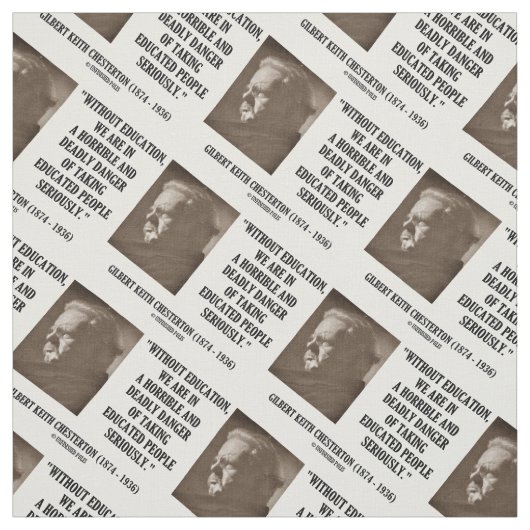 G.K. Chesterton Bildungs-tödliche Gefahr ernsthaft Stoff (Muster)