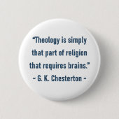 G. K. Chesterton Button (Vorderseite)