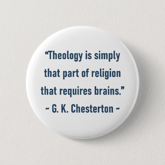 G. K. Chesterton Button (Vorderseite)