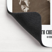 G.K. Chesterton Dead Thing Stream Living Things Mousepad (Ecke)