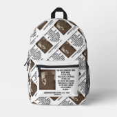 G.K. Chesterton Great Scheme Experiment of Seing Bedruckter Rucksack (Vorderseite)