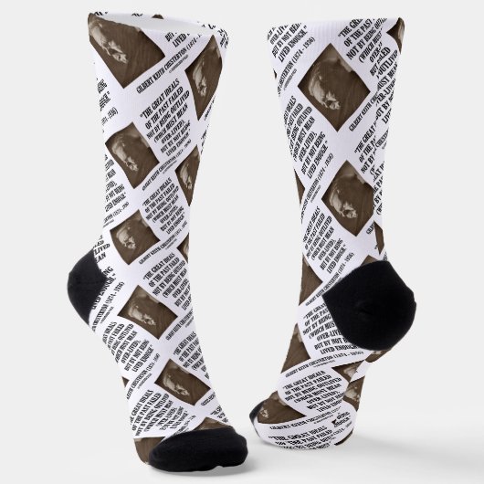 G.K. Chesterton große Ideale der Vergangenheit nic Socken (Gewinkelt)