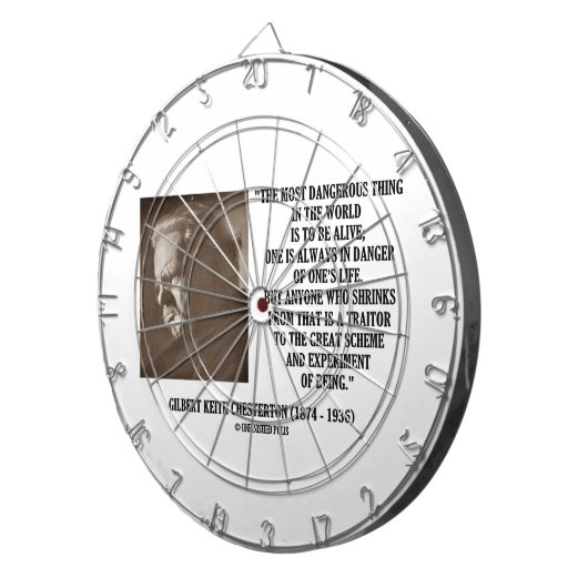 G.K. Chesterton großes Entwurf-Experiment des Dartscheibe (Vorderseite rechts)