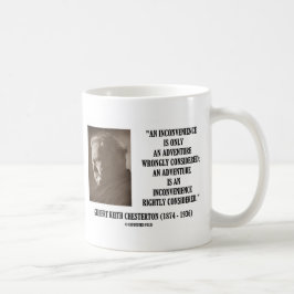 G.K. Chesterton InConvenience Adventure erwogen Kaffeetasse