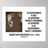 G.K. Chesterton InConvenience Adventure erwogen Poster (Vorne)