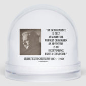 G.K. Chesterton InConvenience Adventure erwogen Schneekugeln (Vorderseite)