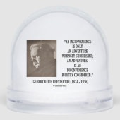 G.K. Chesterton InConvenience Adventure erwogen Schneekugeln (Rückseite)