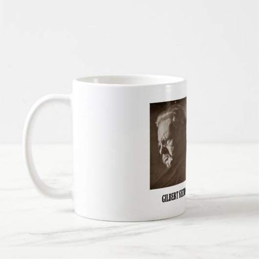 G.K. Chesterton Konservativ-Progressist-Fehler Kaffeetasse (Links)