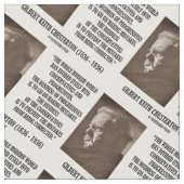 G.K. Chesterton Konservative Progressive Mistake Stoff (Nahaufnahme)