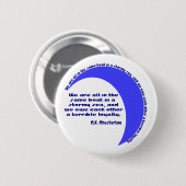 G. K. Chesterton Stormy Sea Button (Vorne & Hinten)