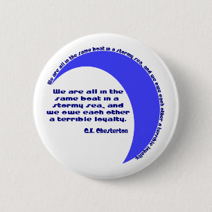 G. K. Chesterton Stürmische See Button