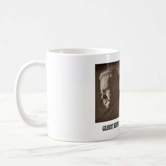 G.K. Chesterton uninteressantes abhängiges Kaffeetasse (Links)