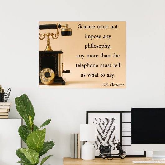 G.K. Chesterton Zitat Poster (Heimbüro)