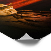 G.K. Chesterton Zitat über Gott und Atheisten Poster (Ecke)