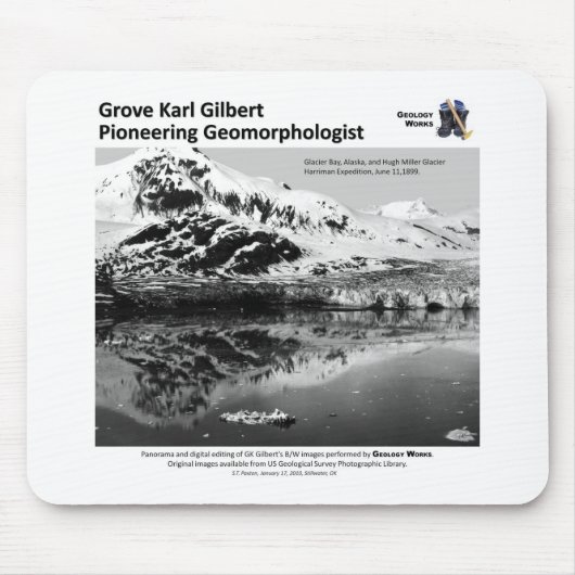 G K Gilbert IV - Vorangehen mit Geomorphologist Mousepad (Vorne)