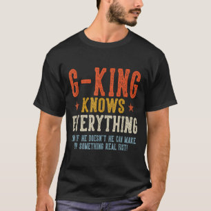 G-King weiß alles Vater Tag Retro Vintage T-Shirt