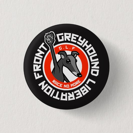 G.L.F (dunkel) Button (Vorderseite)