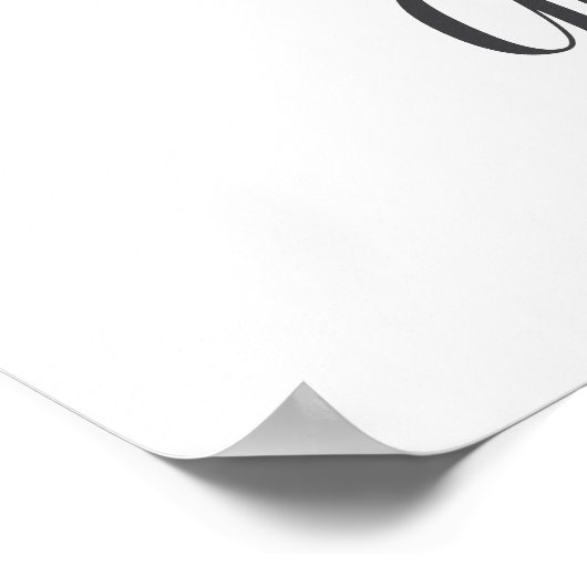 G Letter Monogram Greenerity Kinderzimmer Name Wal Poster (Ecke)