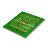 G "Luck of the Irish" Family Custom Monogram Tile Fliese (Seite)