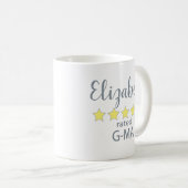 G-Ma mit 5 Sternen Kaffeetasse (VorderseiteRechts)