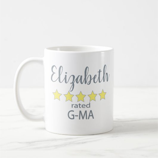 G-Ma mit 5 Sternen Kaffeetasse (Links)