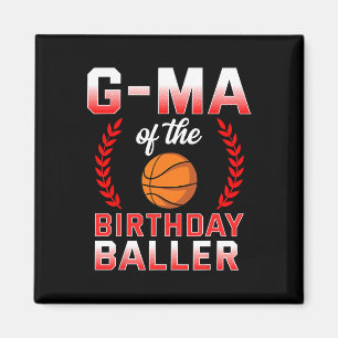 G-Ma vom Geburtstagskind Basketball Bday Celebrati Magnet