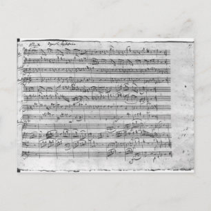 G major for violin, harpsichord and violoncello 3 postkarte