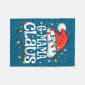 G-mama Claus Funny Xmas Christmas Grandma Holiday  Fleecedecke (Vorderseite (Horizontal))