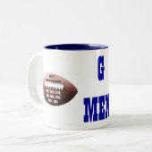 G-MANN-MEISTERSCHAFTS-TASSEN ZWEIFARBIGE TASSE (Vorderseite Links)