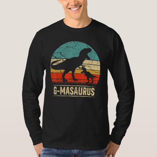 G Masaurus T Rex Dinosaur G Ma Saurus Familienmatt T-Shirt (Vorderseite)