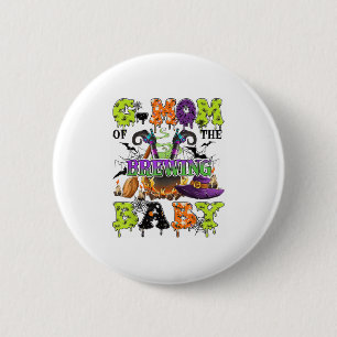 G-Mom of the Brewing Baby Spooky Halloween Baby Sh Button