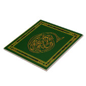 G Monogram "Irish Gold on Green" Keramik Tiles Fliese (Seite)