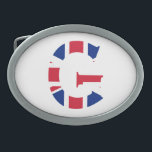 G Monogram überlagert sich auf der Flagge der Unio Ovale Gürtelschnalle<br><div class="desc">G Monogram überlagerte sich auf Union Jack Flag Belt Buckle Design © Trinkets and Things 2017 - AHP Design. Alle Rechte vorbehalten. 030417</div>