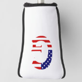 G Monogram überlagert sich auf US Flag Pct Golf Headcover (Rotieren 90)