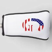 G Monogram überlagert sich auf US Flag Pct Golf Headcover (Vorderseite)