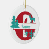 G Monogram Urlaubshaus Tree Ornament (Rechts)