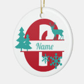 G Monogram Urlaubshaus Tree Ornament (Links)