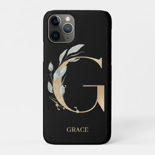 G Monogramm Floral Personalisiert Case-Mate iPhone Hülle