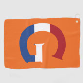 G Monogramm überlagert auf NLD-Flagge auf oder Gtc Golfhandtuch (Horizontal)