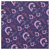 G Monogramm und personalisierte Bezeichnung Gillia Stoff (Muster)