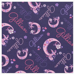 G-Monogramm und personalisiertes Stoff