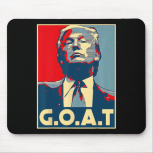 G.o.a.t 2024 Wahl 2024 Shirt Trumps Coming Ba Mousepad