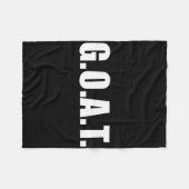 G.o.a.t Bester aller Zeiten Fleecedecke (Vorderseite (Horizontal))