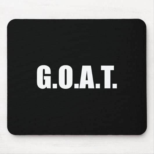 G.o.a.t Bester aller Zeiten Mousepad (Vorne)