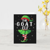 G.o.a.t Elf Christmas Girls Women Elf Squad Xmas F Karte (Gelbe Blume)