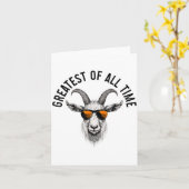 G.o.a.t. Funny Goat Lover Farm Animal Farmer Karte (Gelbe Blume)